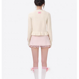13DE MARZO | 2510 RONRON Bear Ribbon Cardigan Beige