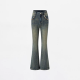 MacyMccoy 2408 复古微喇牛仔裤