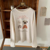 KOREAN COLLECTION 2504 卡通狗狗印花长袖