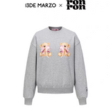 13DE MARZO | 2510 RONRON Double Ribbon Bear Sweatshirt Gray