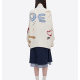 13DE MARZO | 2509 Doozoo Doodles Cardigan White