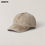 SMFK 2409 狂野大陆手工染色牛仔棒球帽 荒野棕