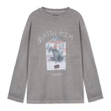 MATIN KIM 2604 Pigment Long Sleeve Top Grey