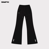 SMFK 2501 十字经典喇叭运动裤 荒野黑