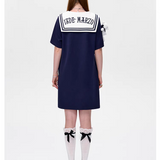 13DE MARZO | 2503 Sailor Collar Dress Blue
