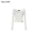 VIA PITTI 2504 设计感荡领罩衫上衣