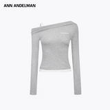 ANN ANDELMAN 2504 假两件露肩T恤 灰
