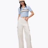 ANN ANDELMAN 2504 针织polo衫 蓝