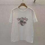 KOREAN COLLECTION 2505 圆领印花宽松短袖
