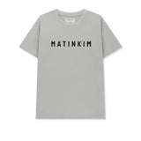 MATIN KIM 2607 APPLIQUE FELT LOGO TOP IN GREY