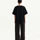MATIN KIM 2606 GRAFFITI ARTWORK TOP IN BLACK