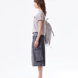 MATIN KIM 2607 APPLIQUE FELT LOGO TOP IN GREY