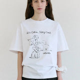 ROLAROLA 2607 COOL FRIENDS PUPPY T-SHIRT WHITE