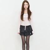 ILLIGO 2610 ROSY SQUARE-NECK TOP PINK