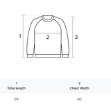 REST & RECREATION 2511 OVERSIZED RAGLAN SWEATSHIRT - BROWN