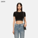 SMFK 2603 荒野针织短Tee 荒野黑
