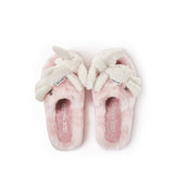 13DE MARZO | SS2308 Logo Furry Plush Slipper Pink