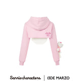 13DE MARZO | SS2309 Hello Kitty Bear Sports Hoodie Pink