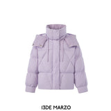 13DE MARZO | SS2309 Bear Embossment Down Jacket Purple