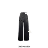 13DE MARZO | SS2401 Doozoo Faded Trousers Black