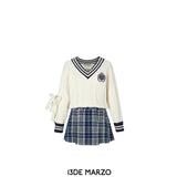 13DE MARZO | SS2401 One Piece Sweater Skirt White