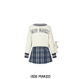 13DE MARZO | SS2401 One Piece Sweater Skirt White