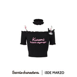 13DE MARZO | SS2402 Kuromi Knit Top Black