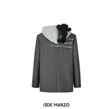 13DE MARZO | SS2402 Sketch Bear Hooded Suit Gray