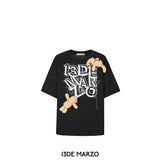 13DE MARZO | SS2402 Maze Suture Logo T-shirt Black