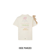 13DE MARZO | SS2402 Logo Pendent T-shirt Beige