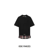 13DE MARZO | SS2403 Doozoo Slang Skirt T-shirt Black