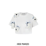 13DE MARZO | SS2403 Bear Ice Cube T-Shirt White