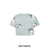 13DE MARZO | SS2403 Bear Ice Cube T-Shirt Blue