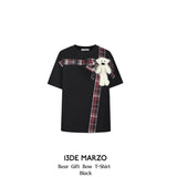 13DE MARZO | SS2404 Bear Gift Bow T-Shirt Black