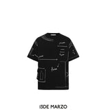 13DE MARZO | SS2404 Sketch Line T-shirt Black