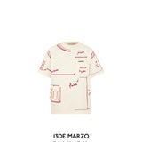 13DE MARZO | SS2404 Sketch Line T-shirt Beige