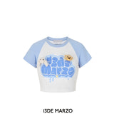 13DE MARZO | SS2404 Doozoo Graffti Logo Top Blue