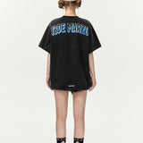 13DE MARZO | SS2404 Holographic TV T-shirt Black