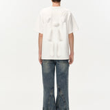 13DE MARZO | SS2404 Whole Piece Padded Becr T-shirt White