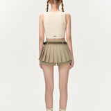 13DE MARZO | SS2404 Base Knit Tank Top Beige