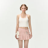 13DE MARZO | 2406 Base Lace Knit Camisole Light Beige