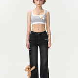 13DE MARZO | 2406 Extend Bottom Jeans Black