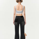 13DE MARZO | 2406 Extend Bottom Jeans Black