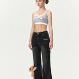 13DE MARZO | 2406 Extend Bottom Jeans Black