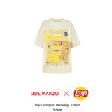 13DE MARZO | 2406 Lays Crayon Drawing T-shirt Yellow