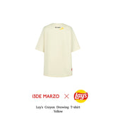 13DE MARZO | 2406 Lays Crayon Drawing T-shirt Yellow