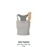 13DE MARZO | 2406 Base Bear Tank Top Gray