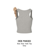 13DE MARZO | 2406 Base Bear Tank Top Gray