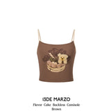 13DE MARZO | 2406 Flavor Cake Backless Camisole Brown