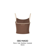 13DE MARZO | 2406 Flavor Cake Backless Camisole Brown